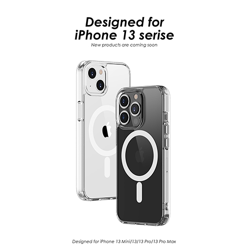 Genomskinligt magnetiskt telefonfodral